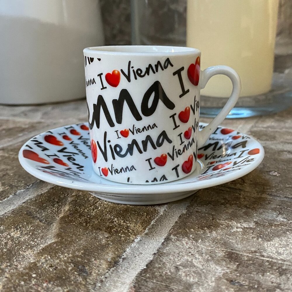 I LOVE VIENNA Espresso Set